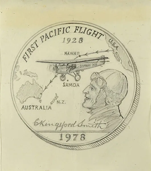 Detailed pencil drawing of a soldier in the front, a fighter plane on a background of world map, with handwritten words and number 1978 written below the drawing