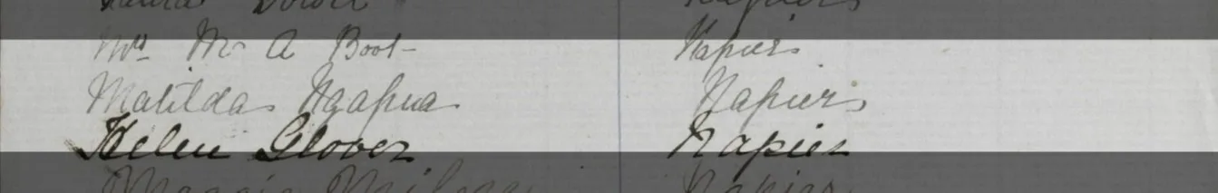 Signature on a Waitangi sheet