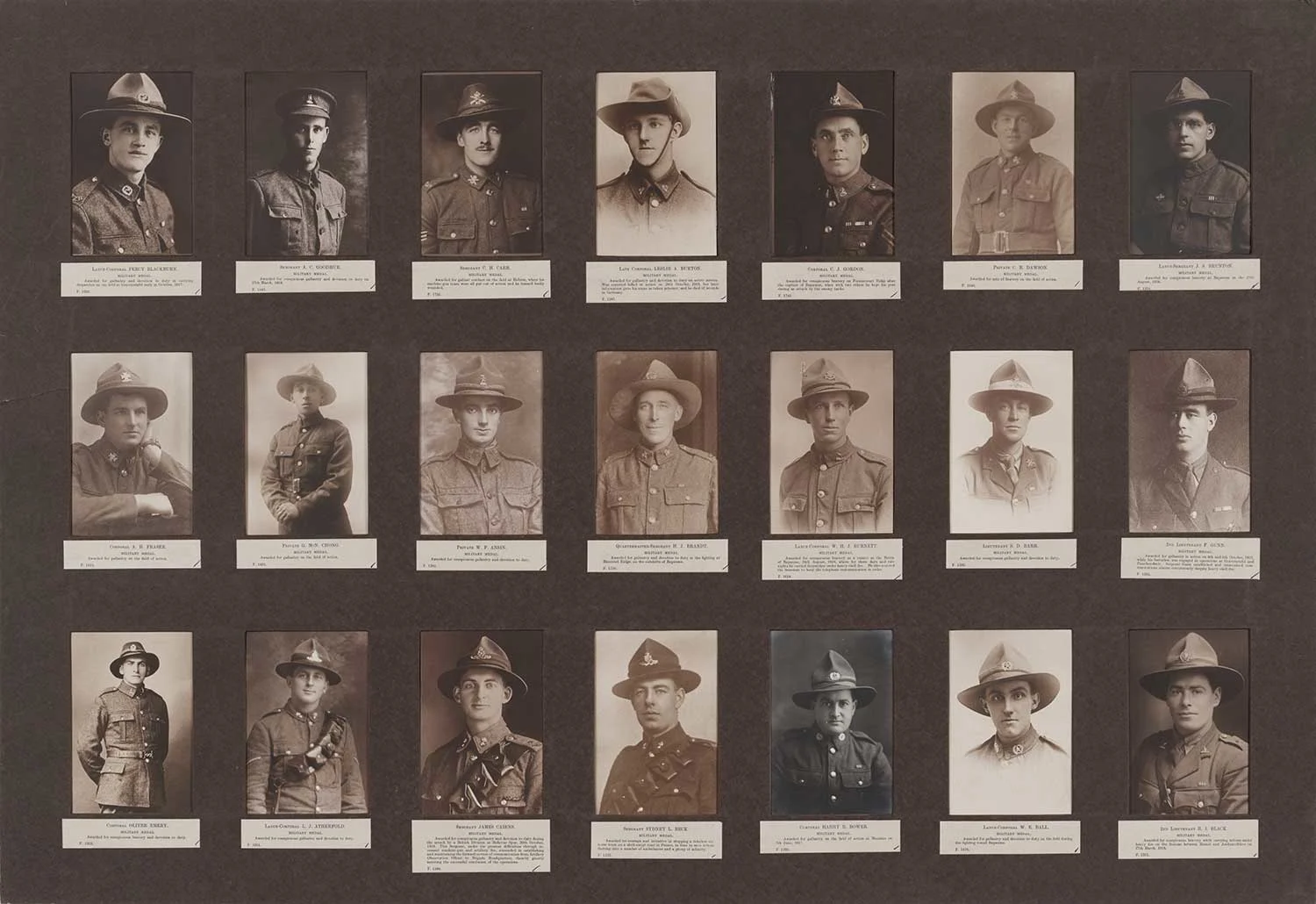 One of the boards from the 1920 exhibition