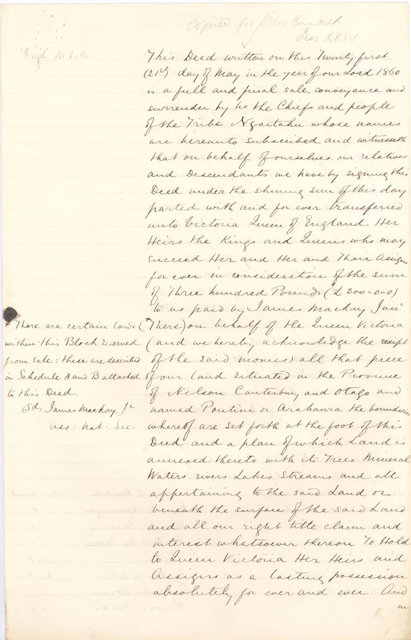 [Copy of Poutini Maori Purchase] - 1861 - Page 1