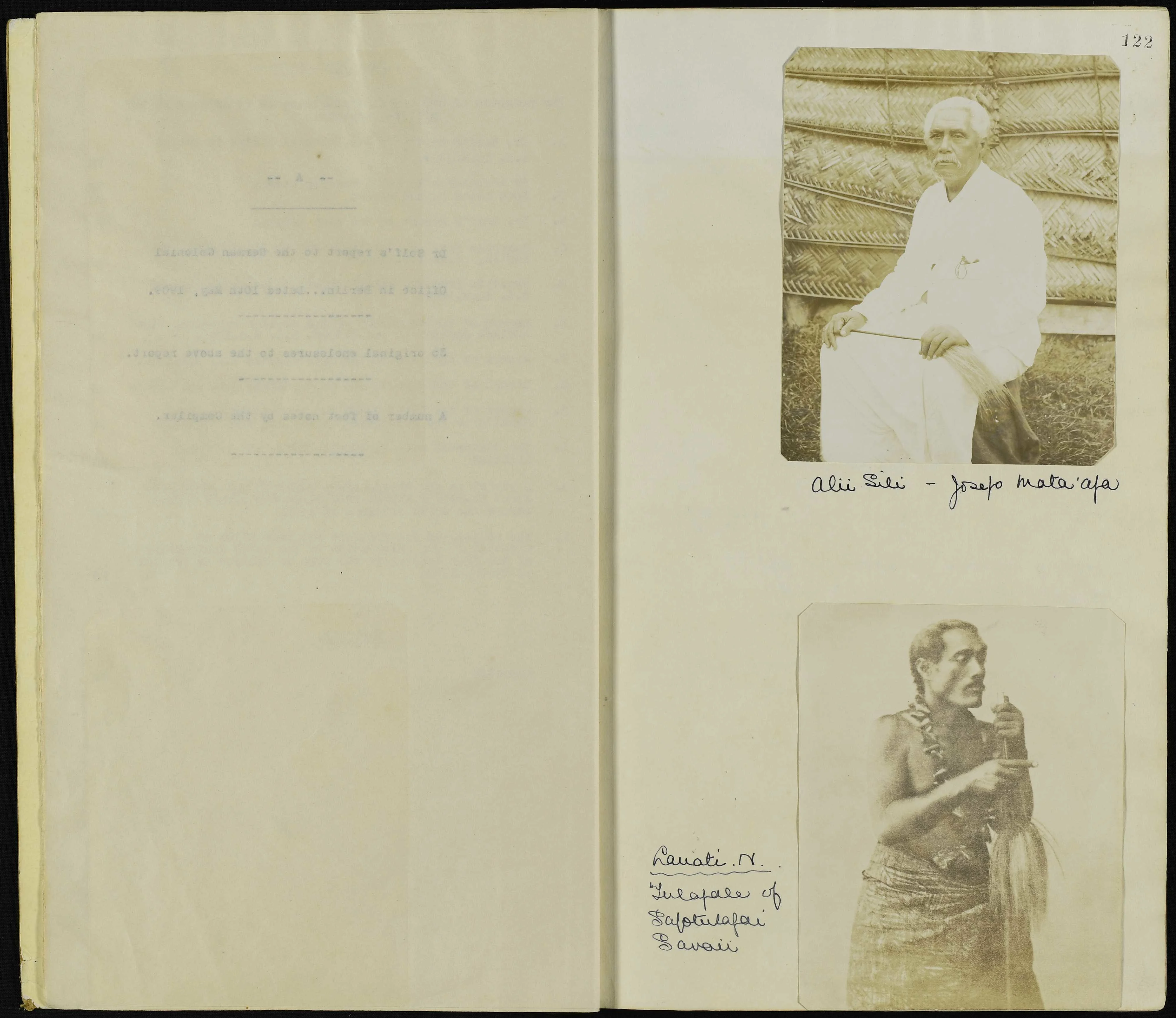 Image showing Ali’I Sili, Iosefo Mata’afa and the leader of Mau a Pule, Lauaki Namulau'ulu Mamoe.