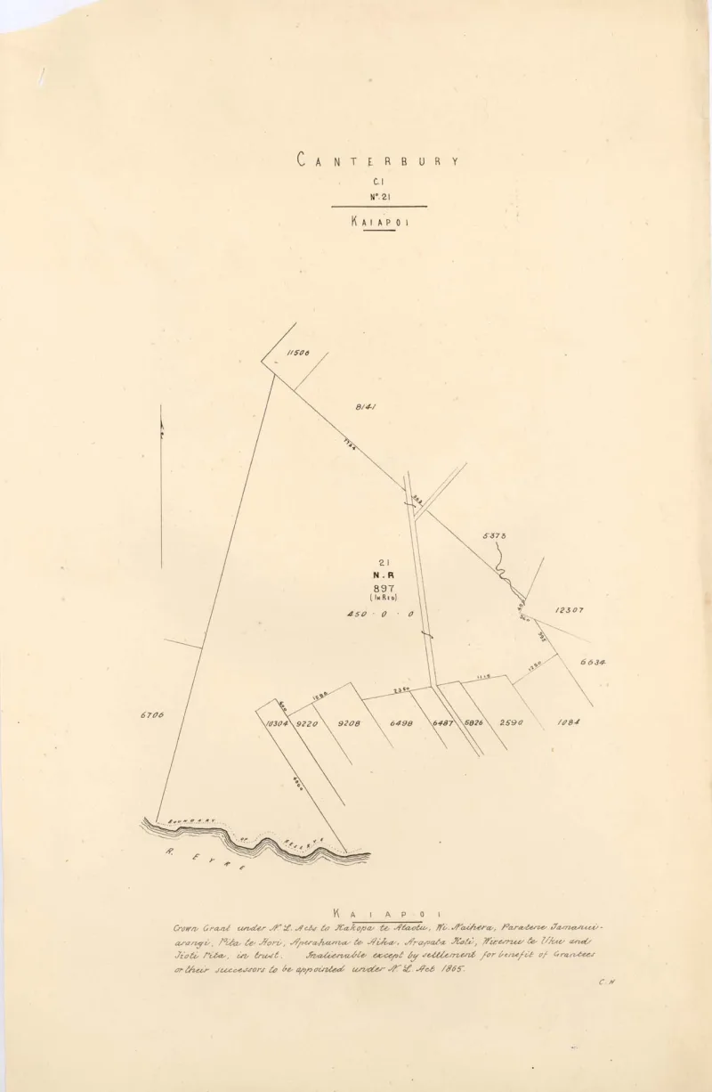 Reserve 897 - Oxford-Kaiapoi - 1870