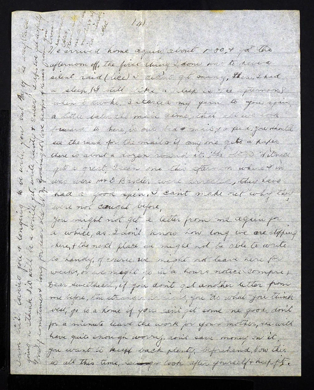 Alexander Mee Letters to Jessie - 14 September 1917 - Page 2