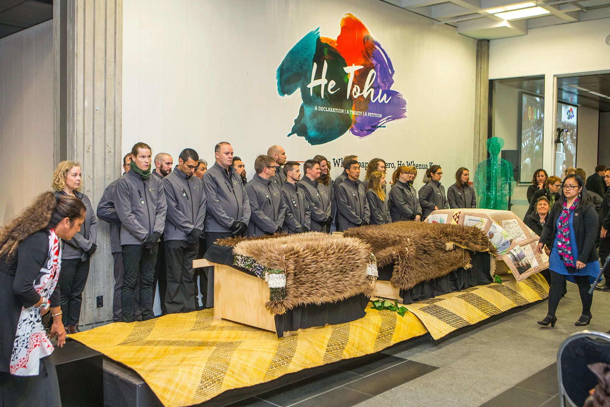 Crates with precious taonga inside