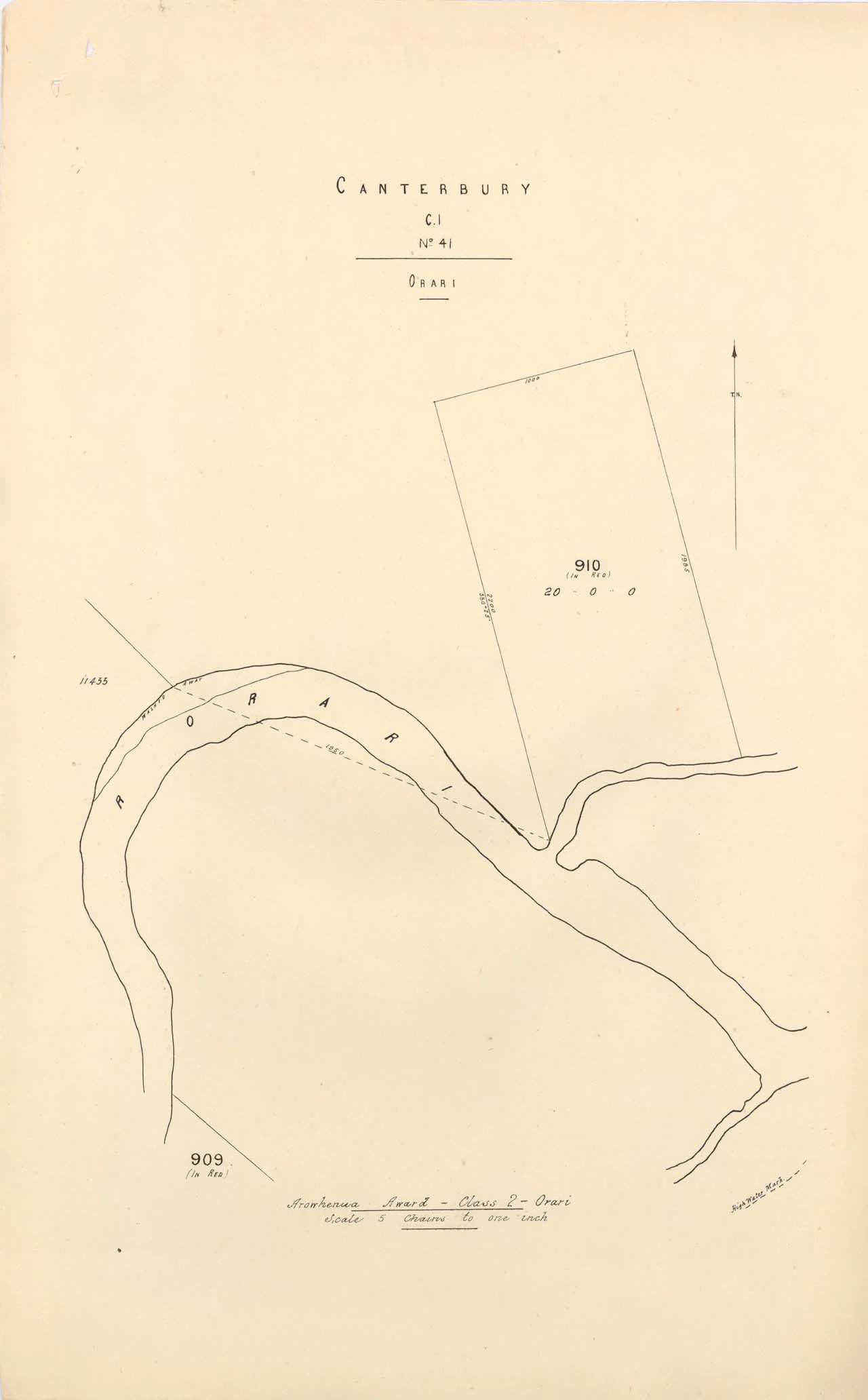 Reserve 910 Orari - 1870