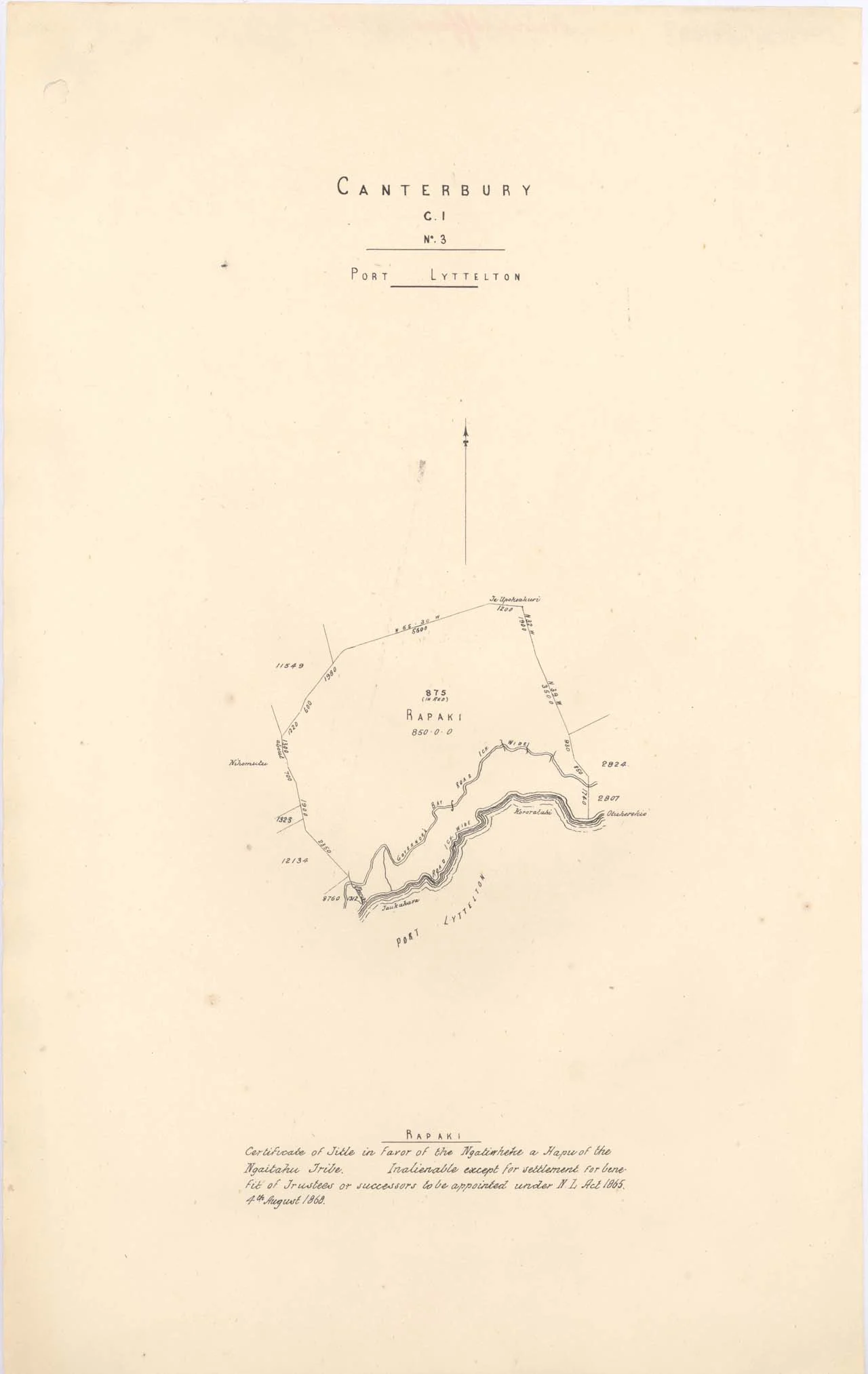 Reserve 875 - Rapaki - 1870