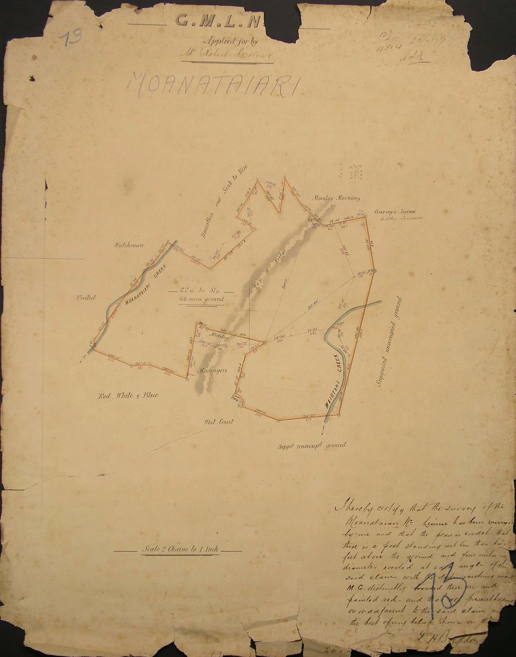 Digitised sketched plan
