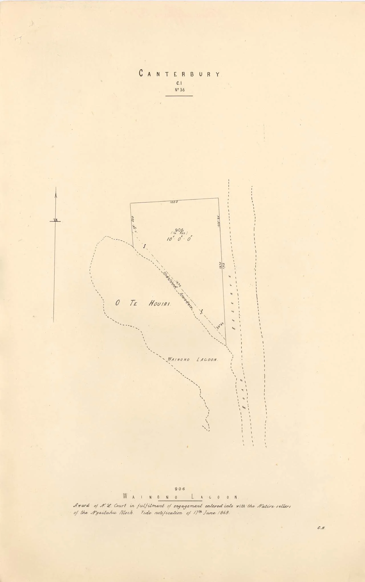 Reserve 906 - Waiono Lagoon - 1870