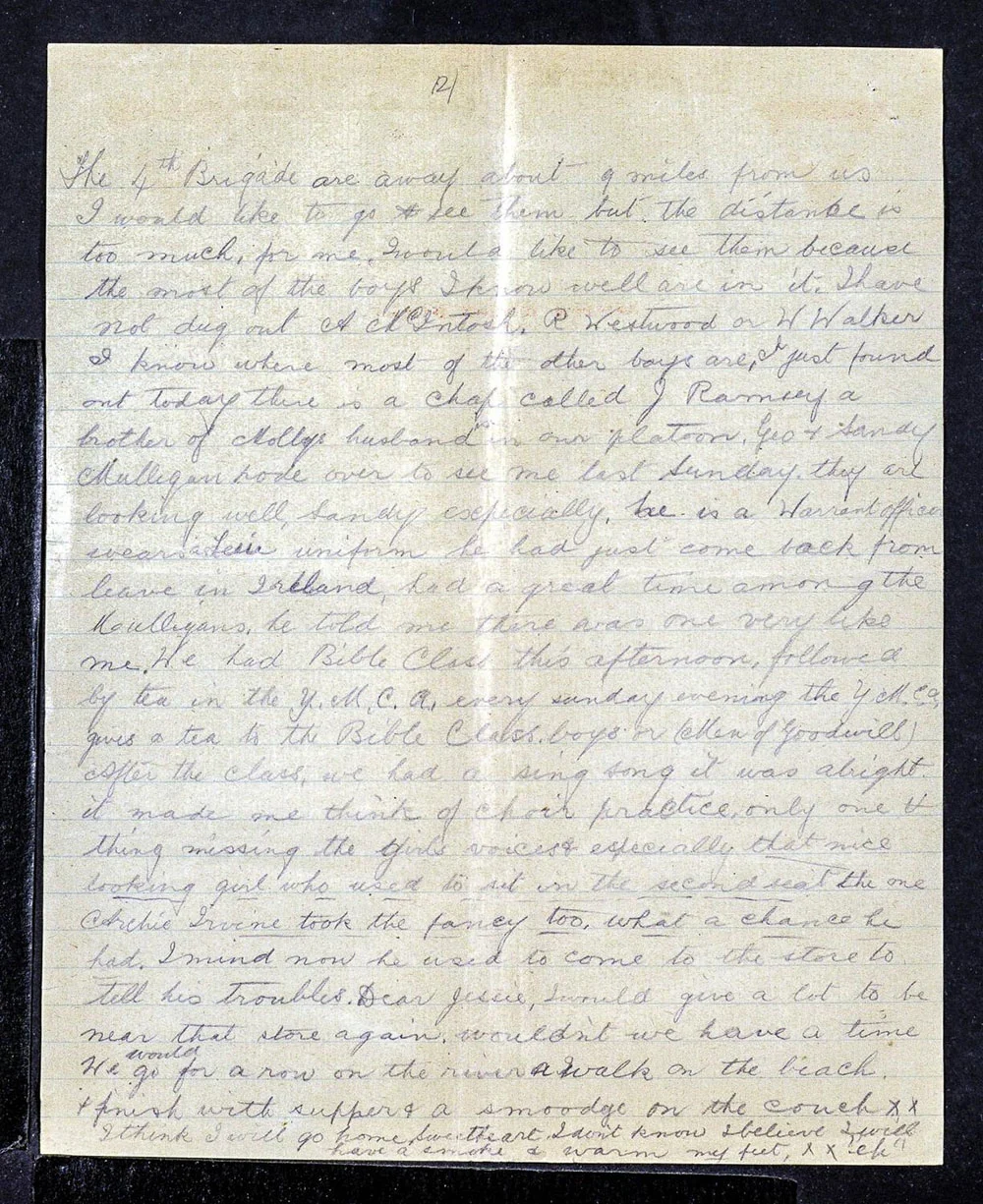 Alexander Mee Letters to Jessie - 23 September 1917 - Page 2