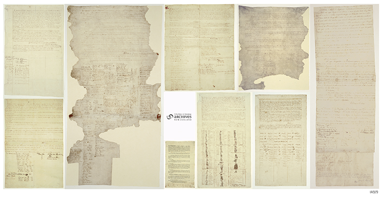 Pages from the Treaty of Waitangi