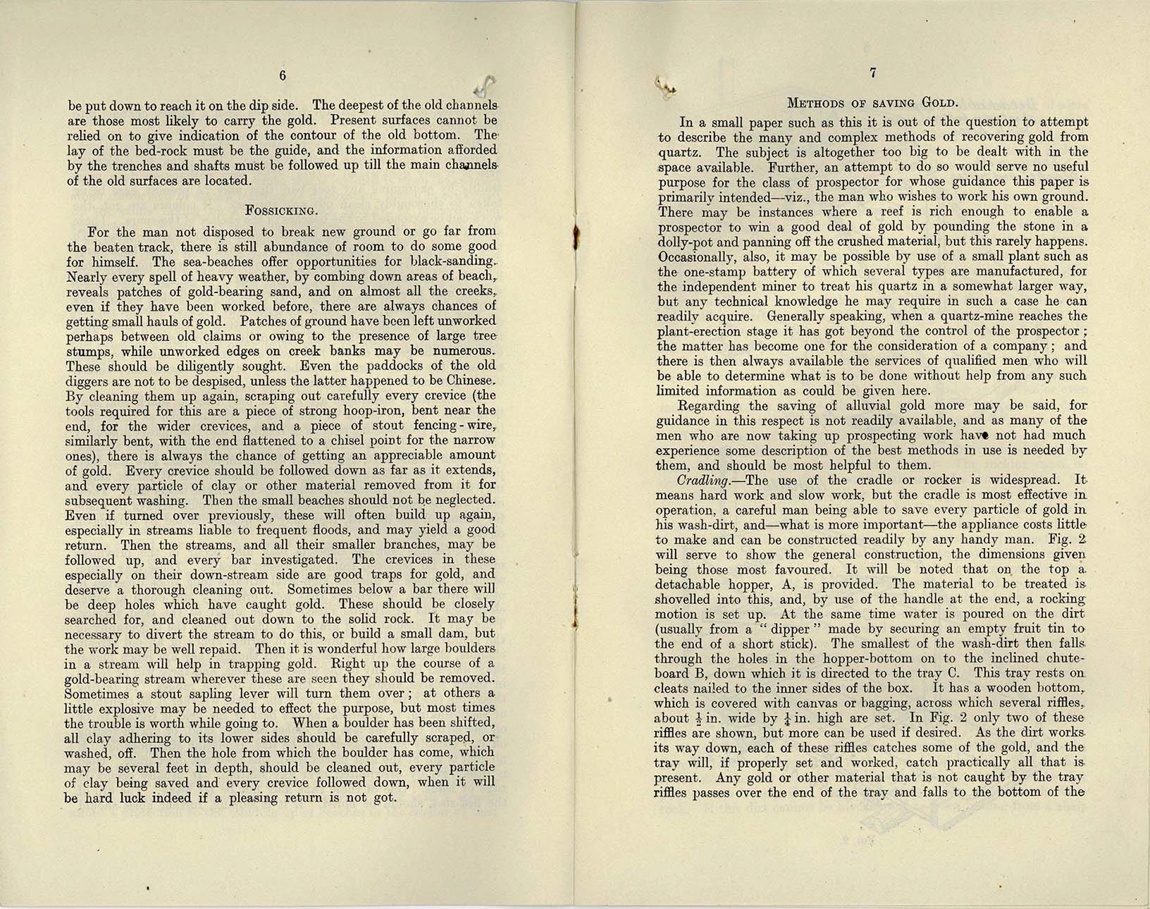 Typewritten excerpt from leaflet