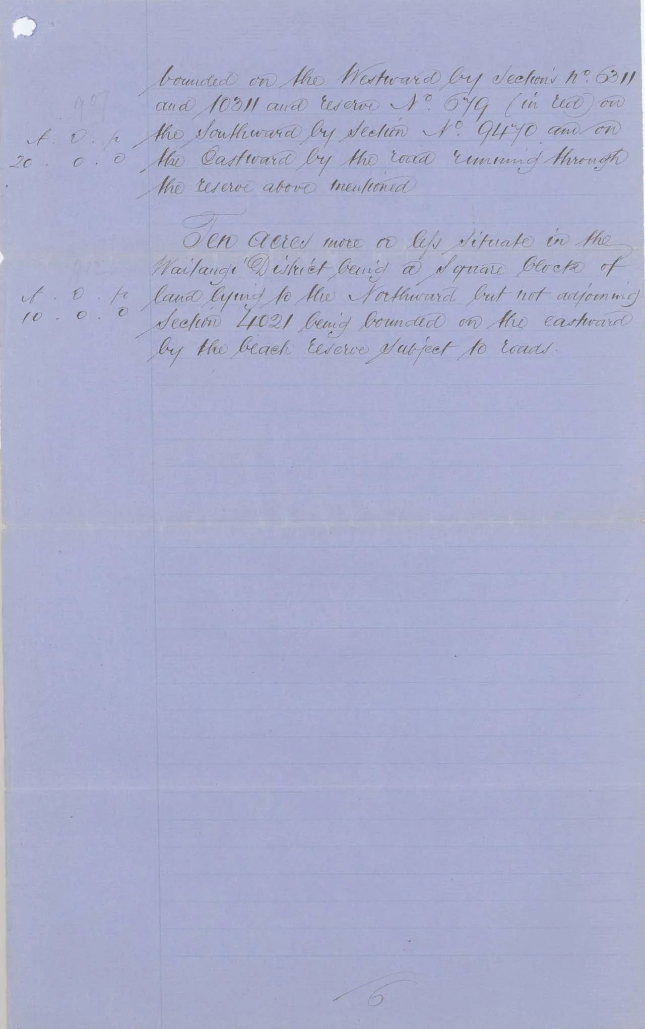 Descriptions - Sth Canterbury Native Land Court Reserves of 1868 - Page 6