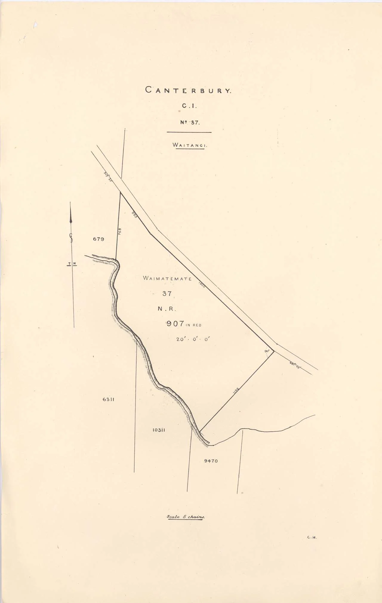 Reserve 907 Waimatemate [Waimate] - Waitangi [Waitaki] - 1870
