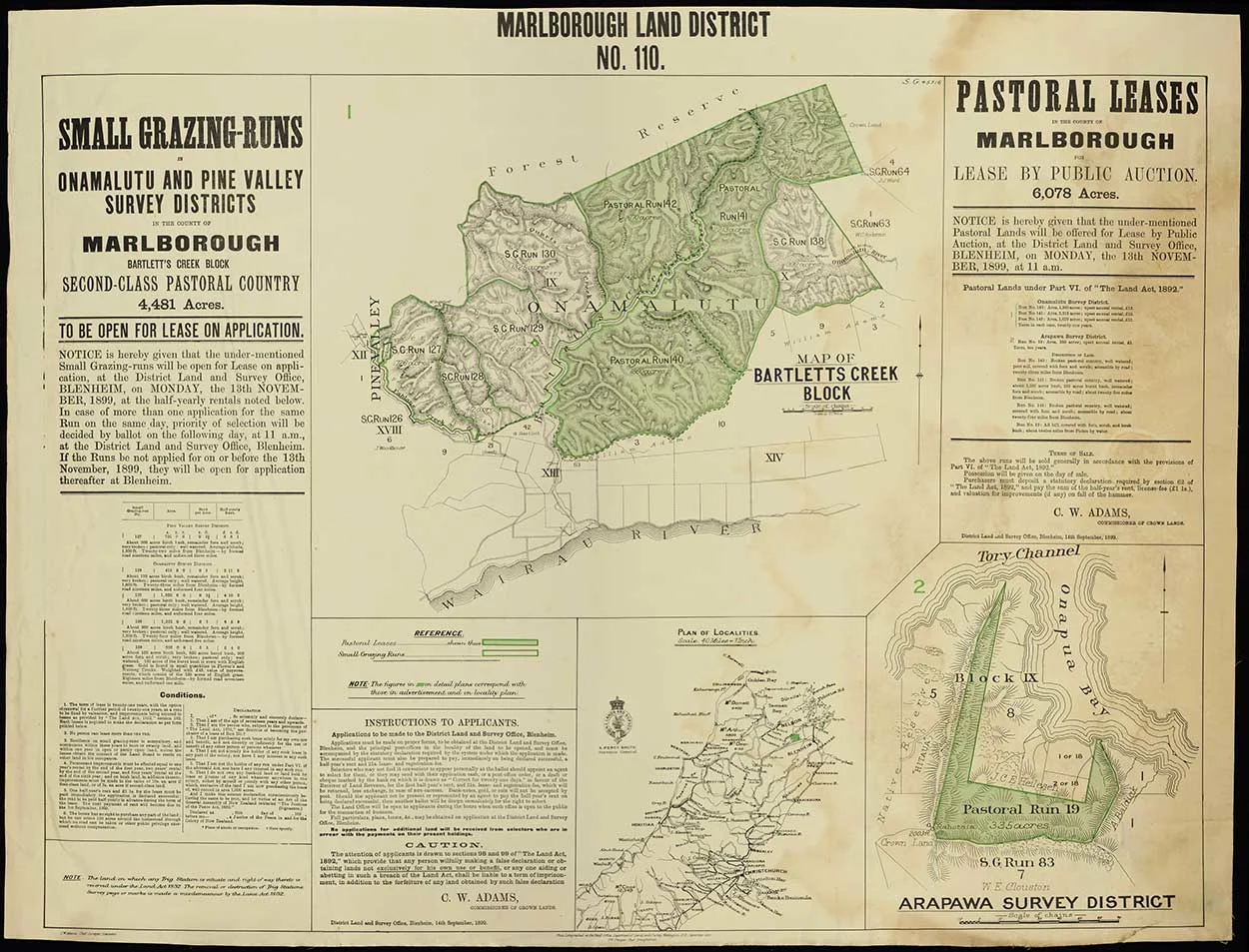 Marlborough Land District No. 110.