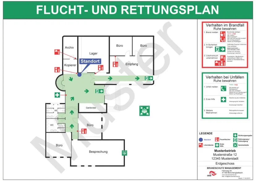 Flucht- und Rettungsplan