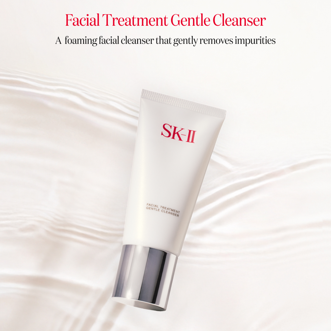 洗顔料 SKIIFACIAL TREATMENT GENTLE CLEANSER120g Facial Treatment Gentle Cleanser: Foam Cleanser for silky soft