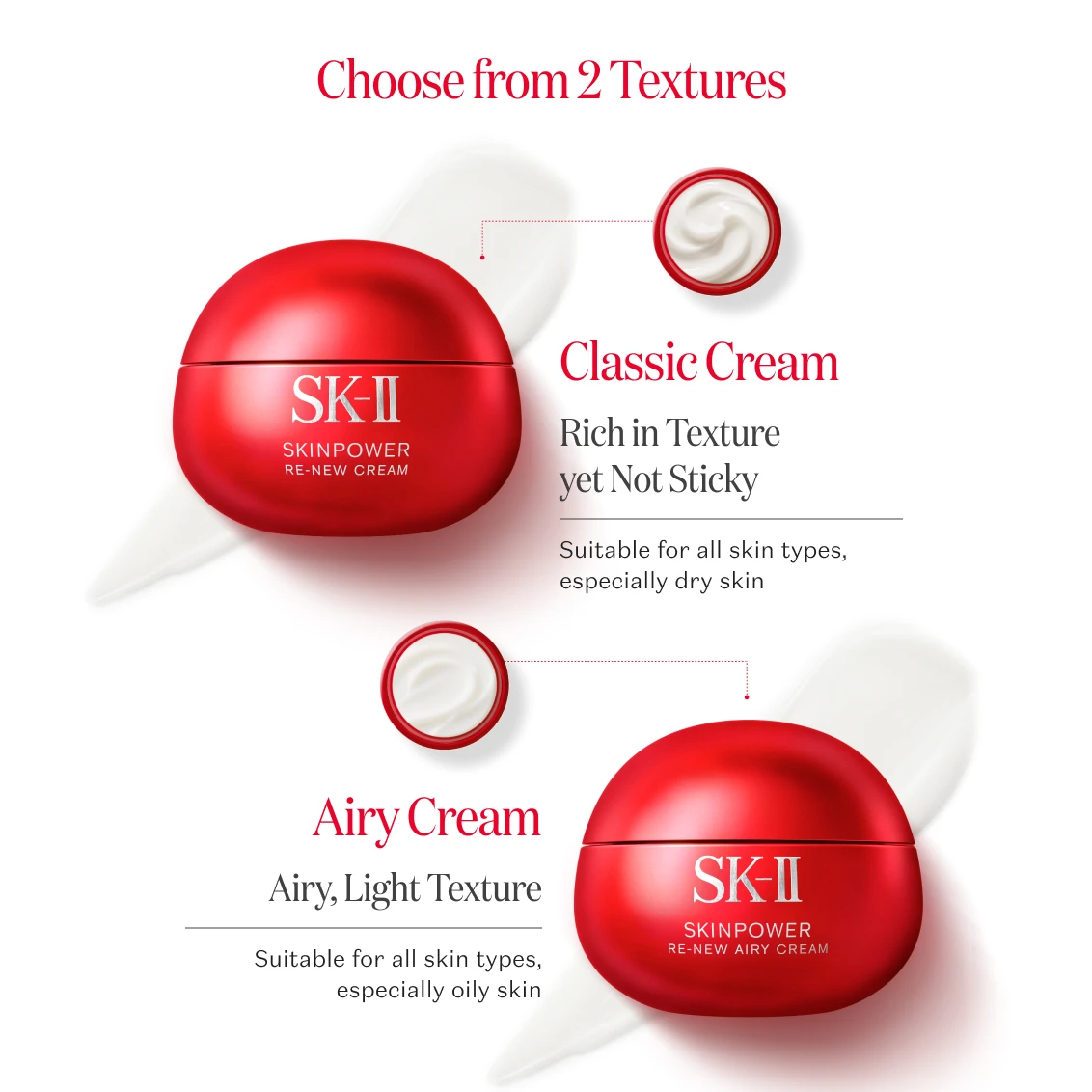 SK-II Skinpower Re-New Cream - Choose from 2 Textures