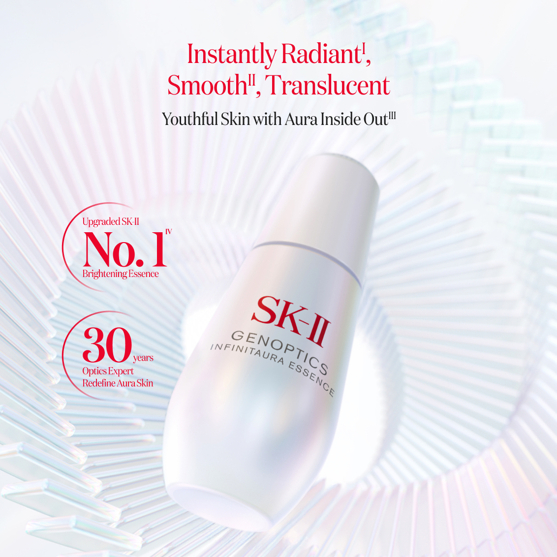 New GenOptics InfinitAura Essence: Brightening Essence | SK-II
