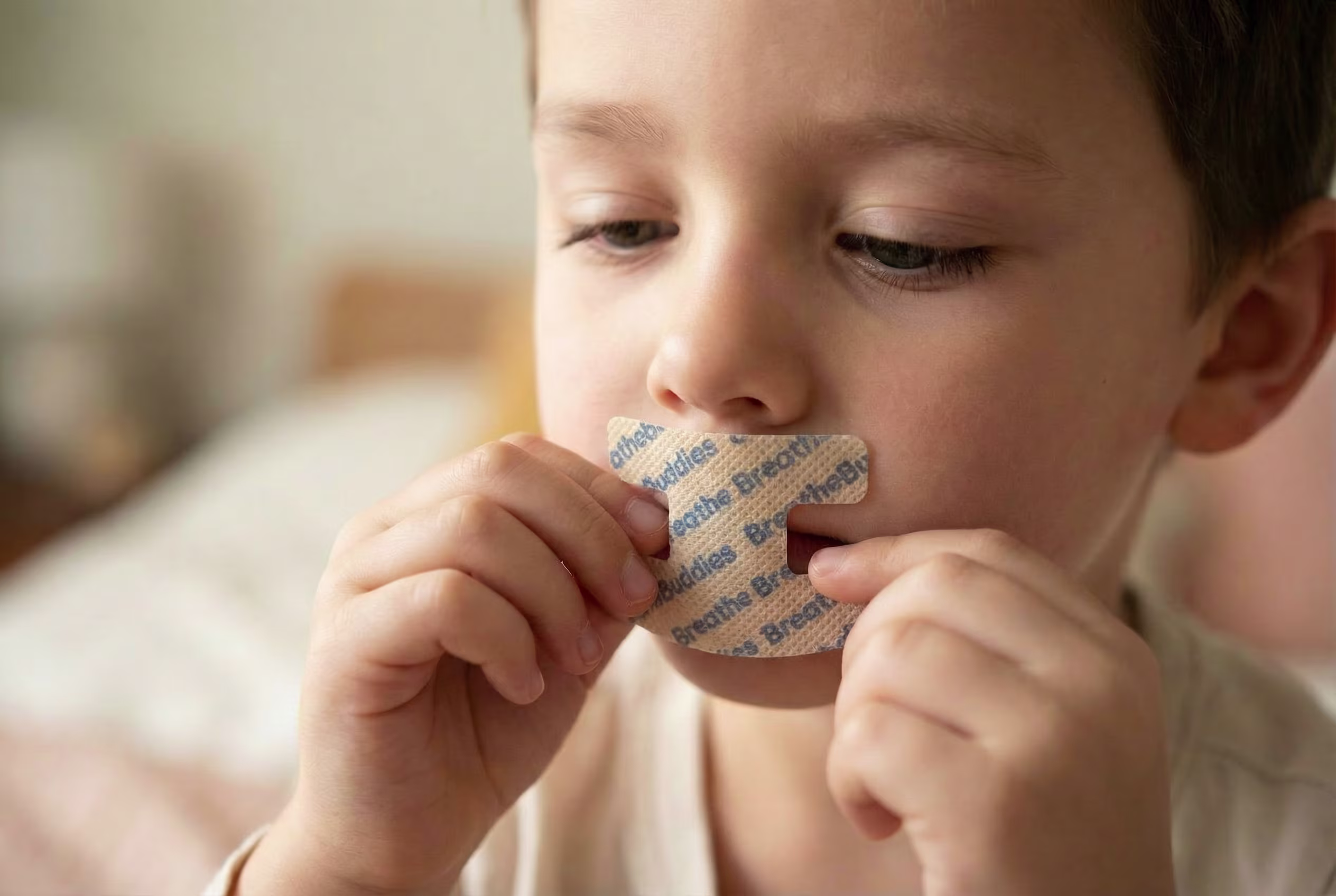 Remove gently and notice how calm breathing feels.