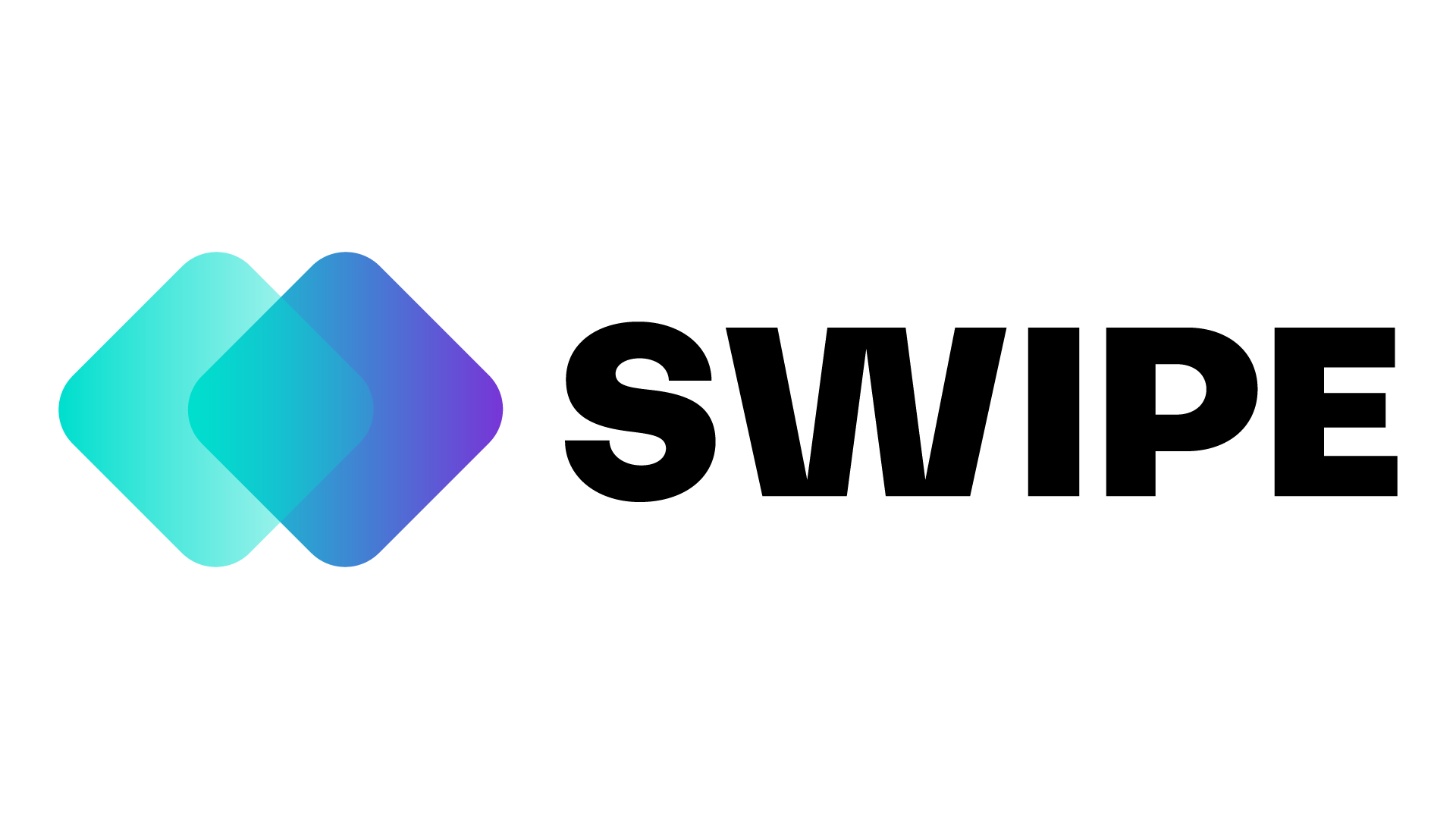 Swipe Horizontal Logo ColorBlack CMYK