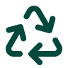 Compostable packaging icon