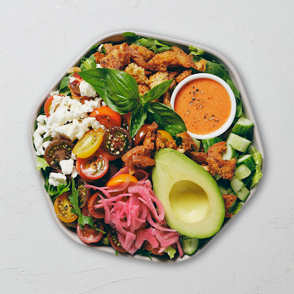 Tomato Panzanella bowl