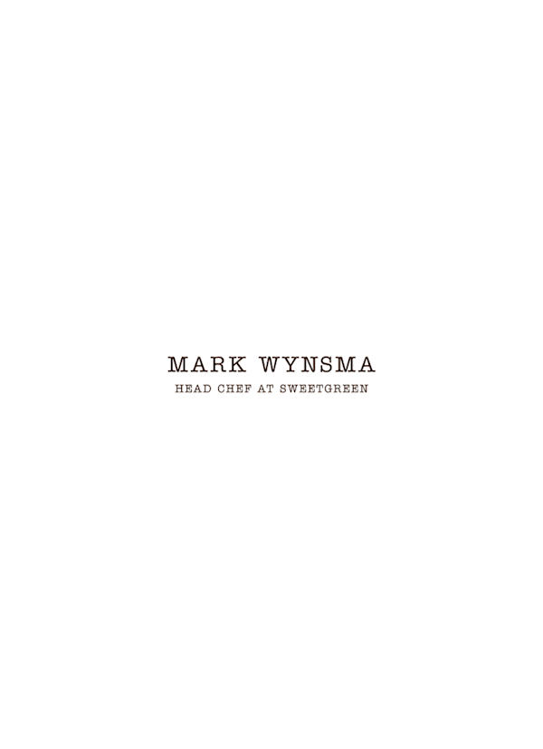 Mark Wynsma head chef at sweetgreen