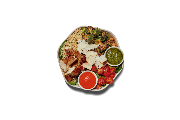 Chicken Pesto Parm bowl