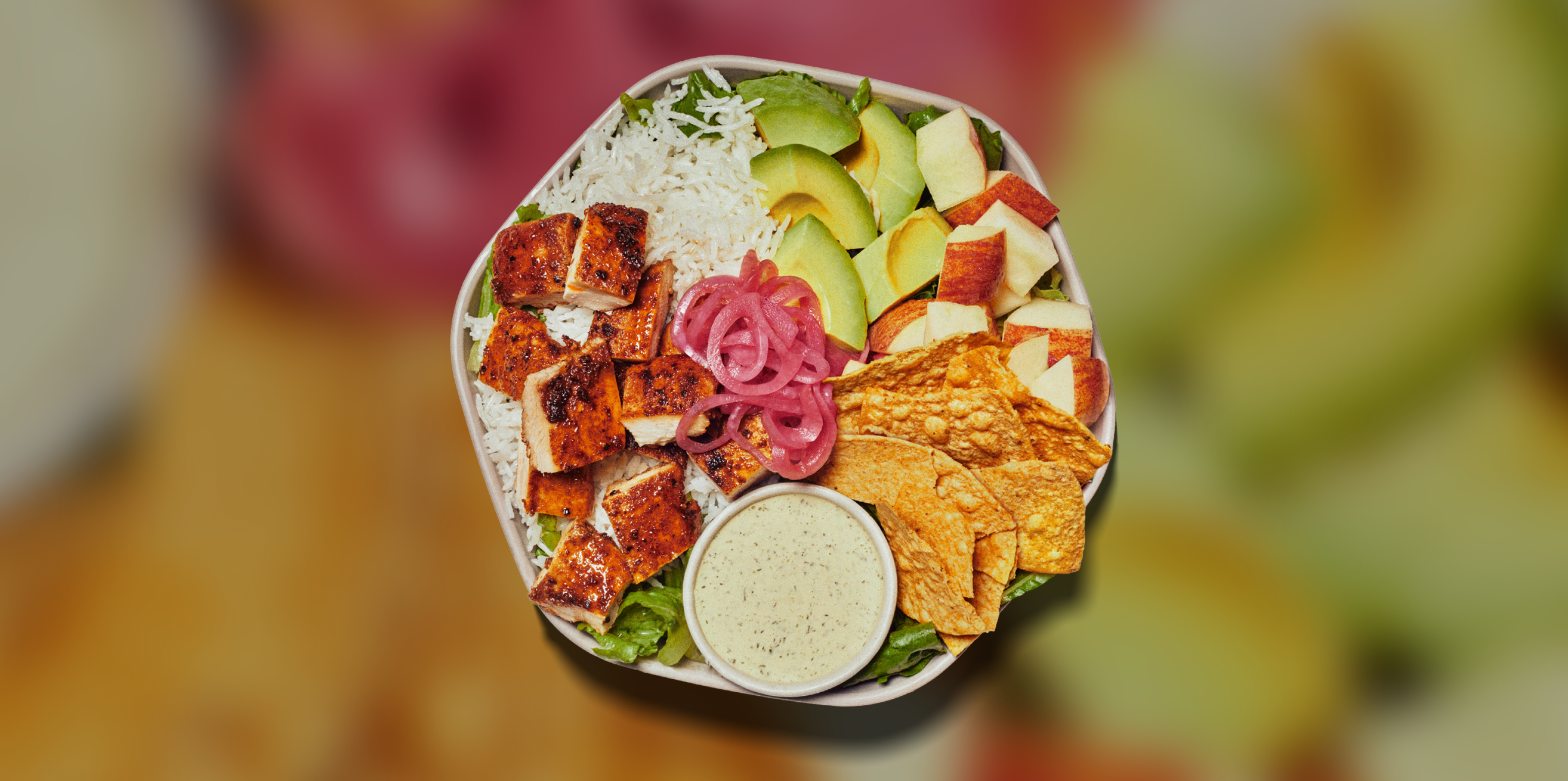 chicken avocado ranch bowl