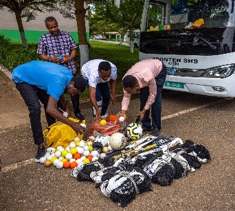 Adonteng Senior High School Sports Items Donation: Fostering Health and Team Spirit - Image 1