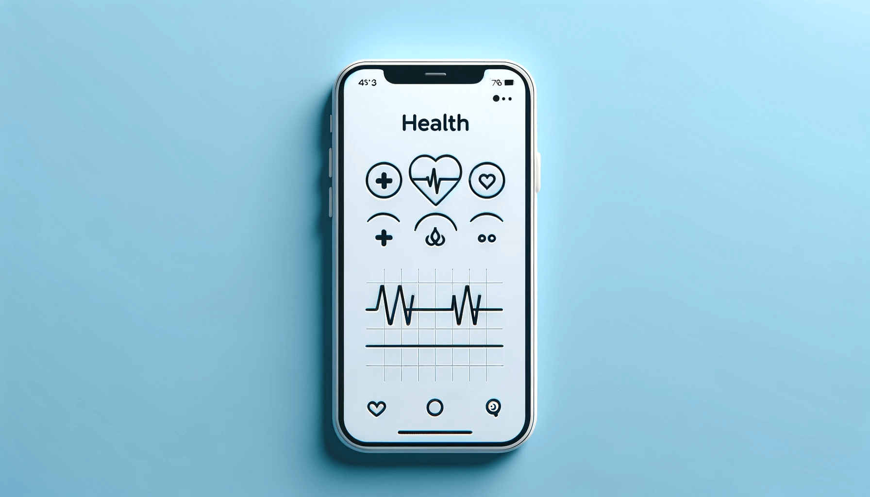 Health App Sketch Minimalist Design