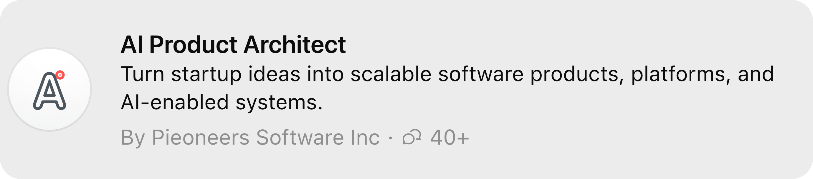 AI Product Architect By Pieoneers Software
