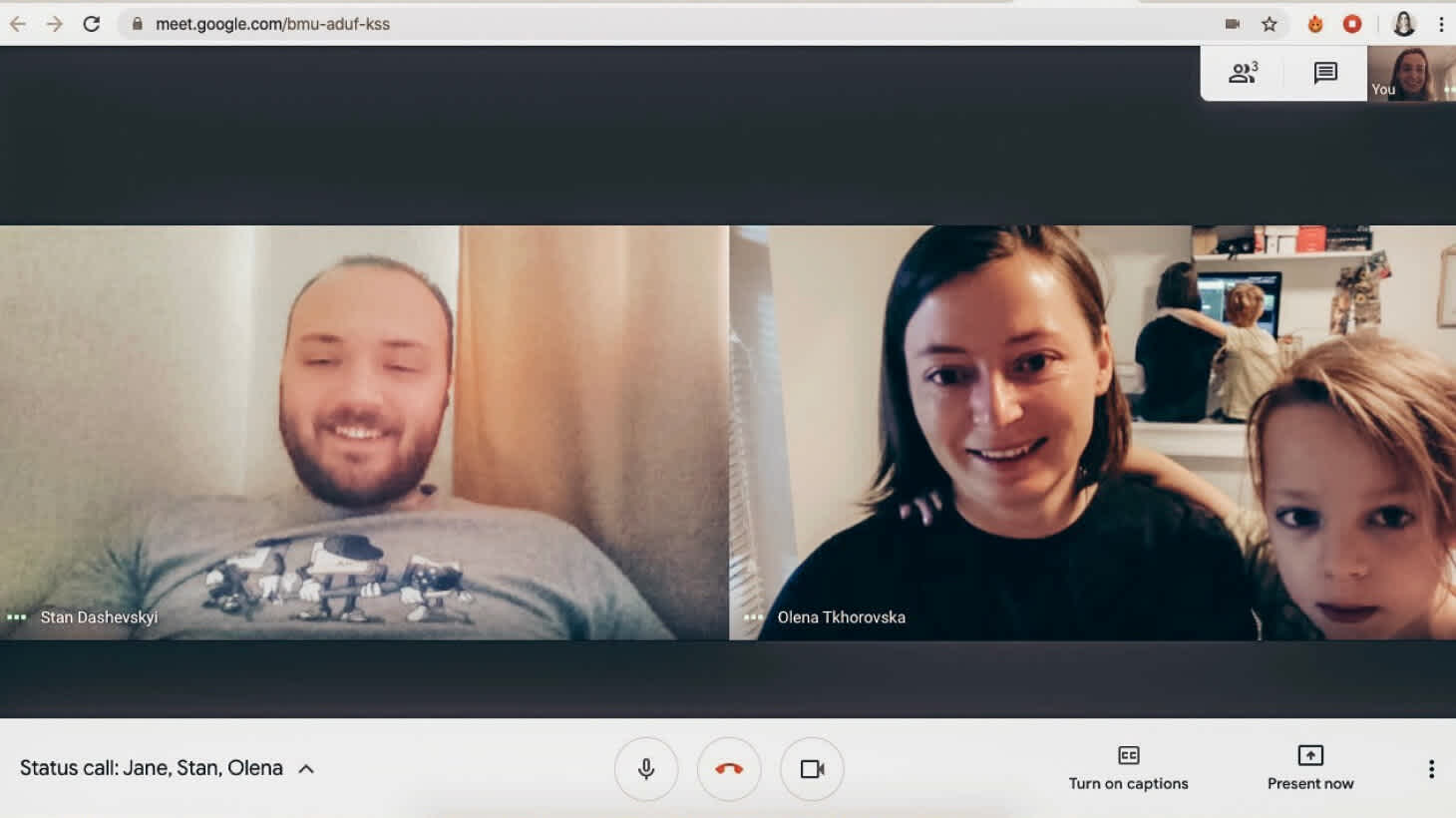 Working from home Zoom