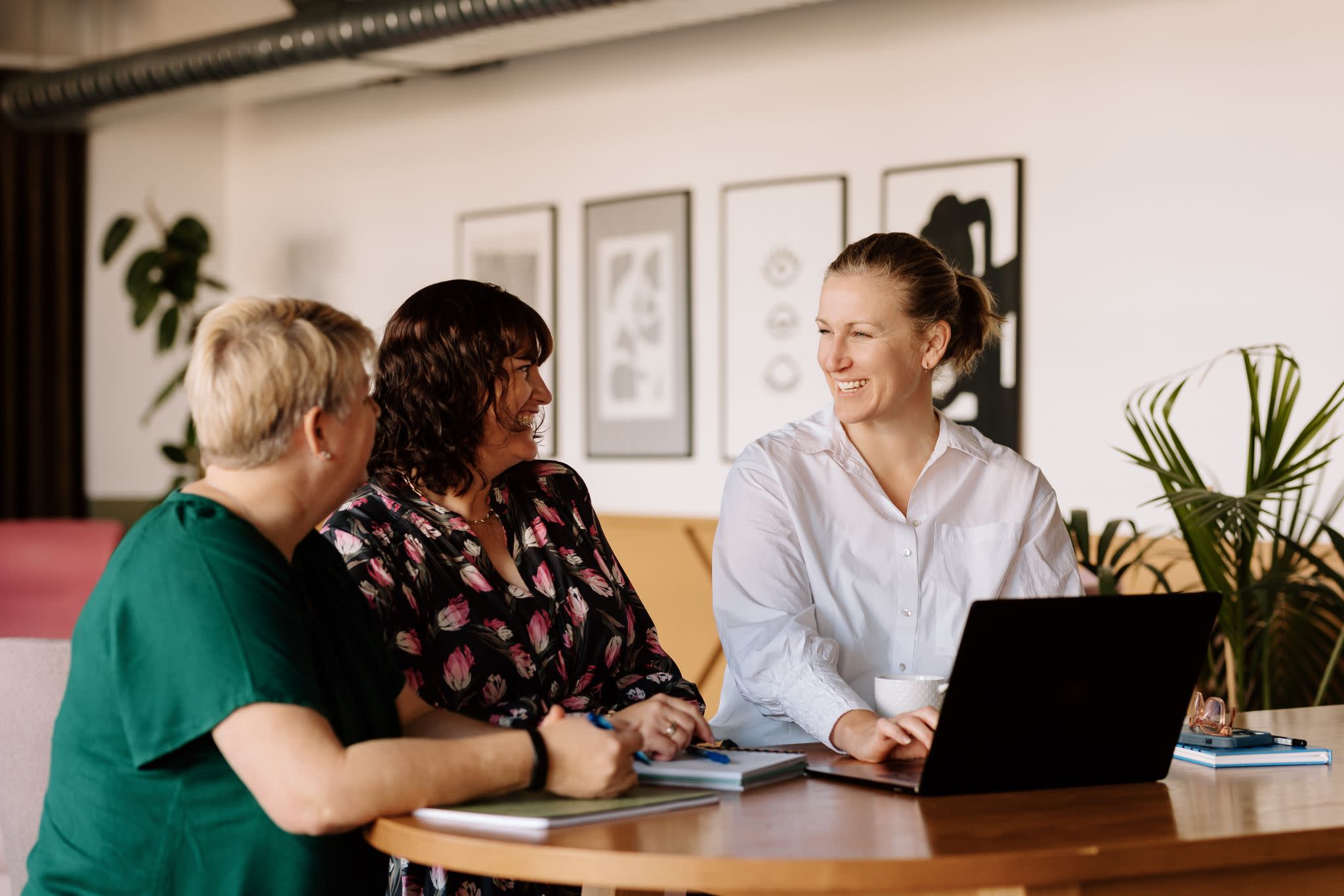 HR consultant meeting with two people
