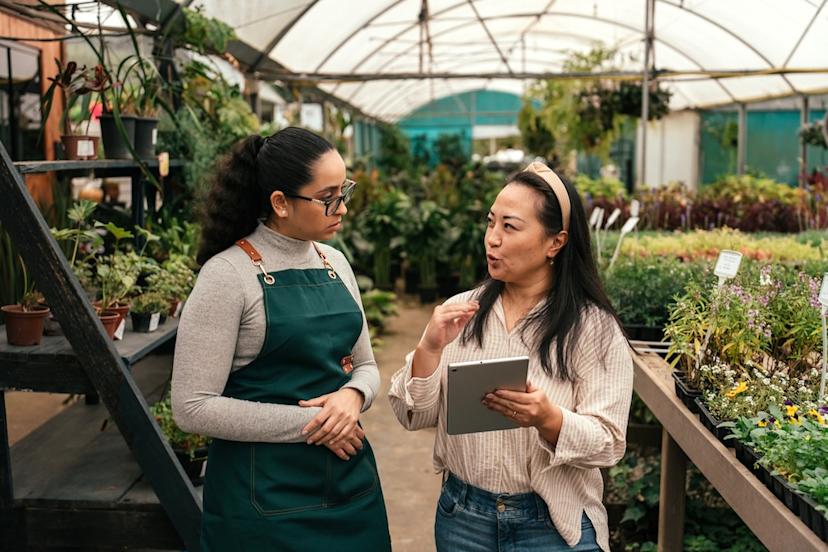 Employer and employee work well together