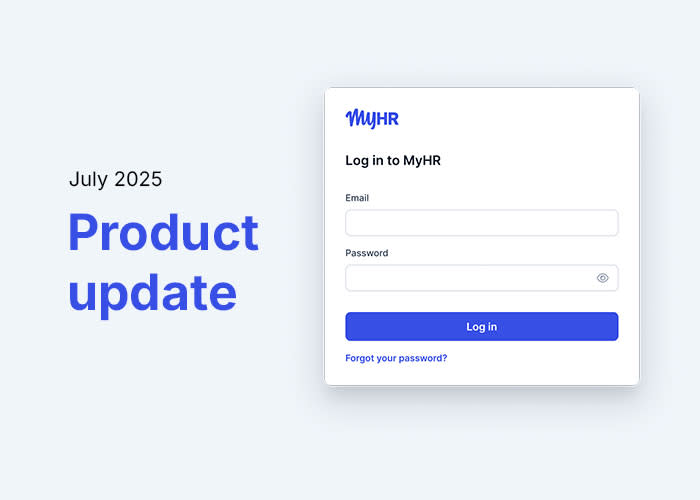 Resource - MyHR product update: July 2025