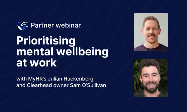 Prioritising mental wellbeing at work webinar thumbnail