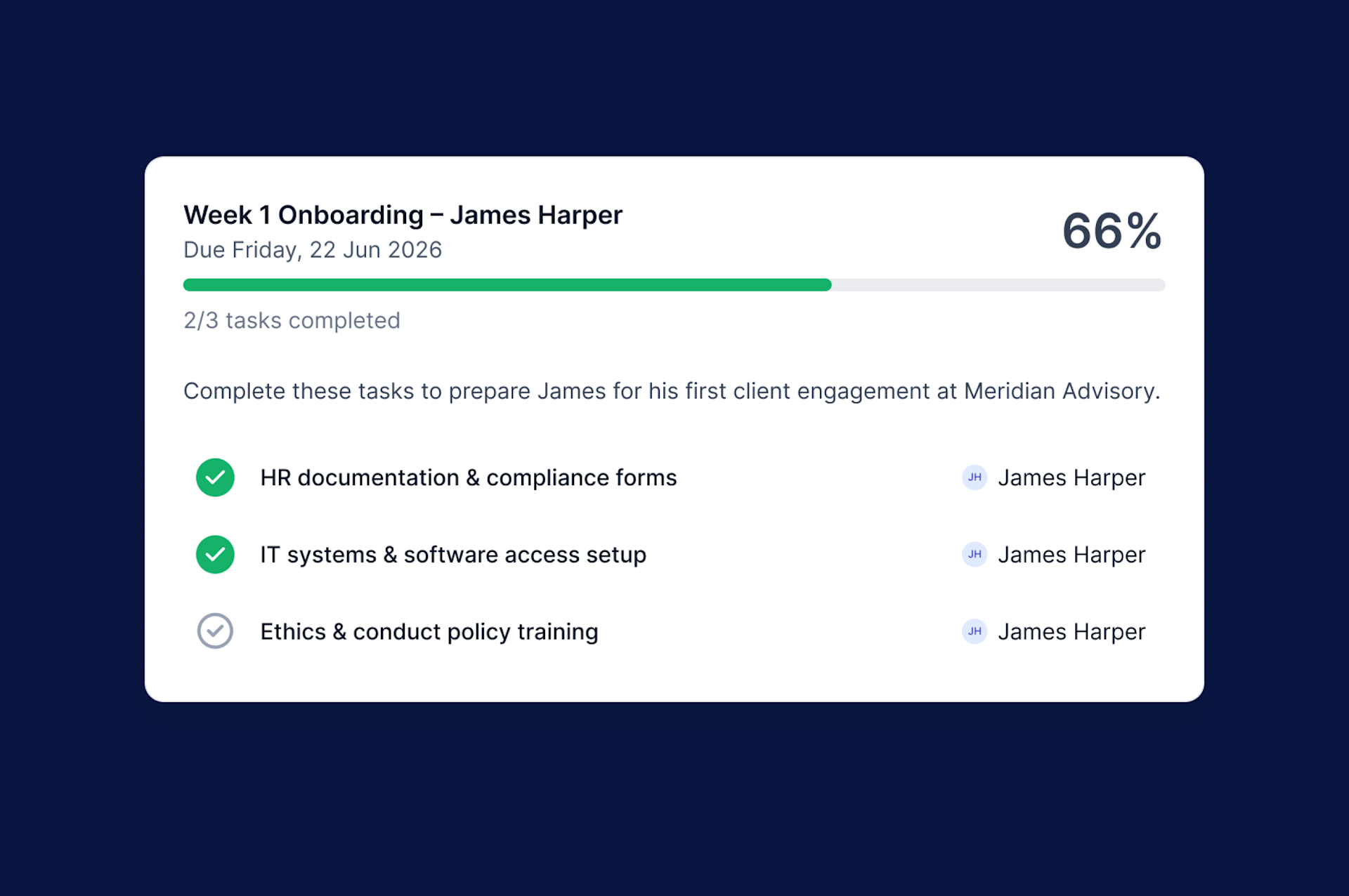 Onboarding UI