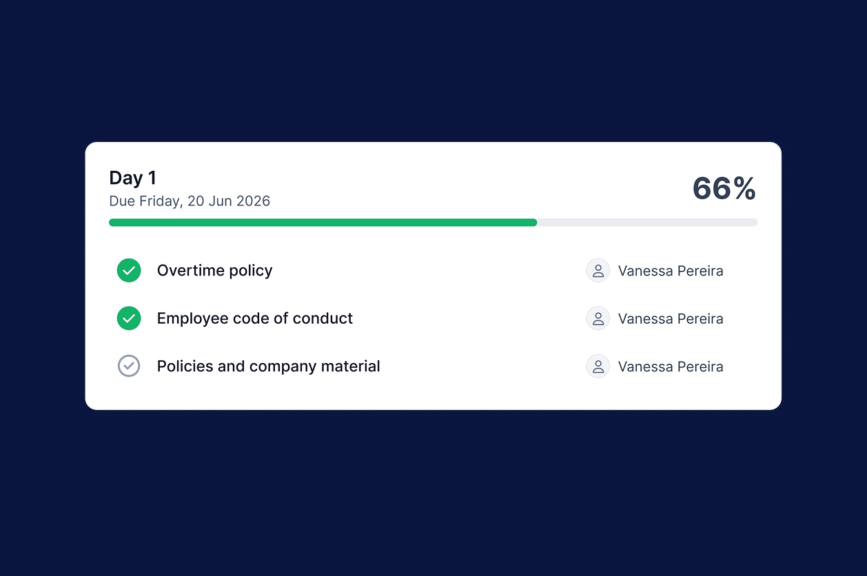 Onboarding UI