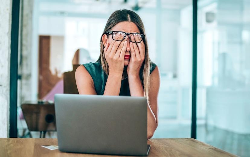 Boss holds their head after realising they made a mistake