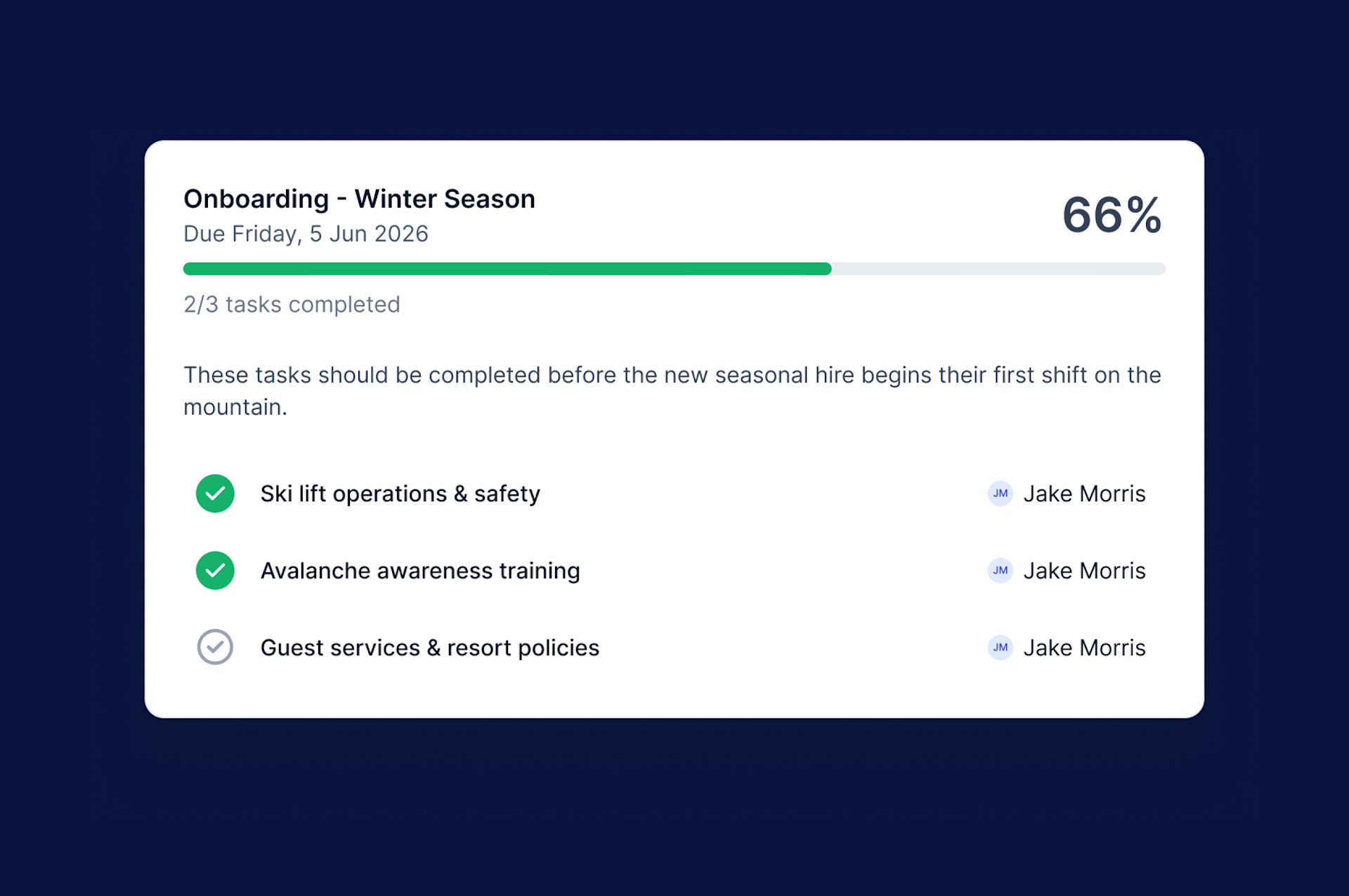 Onboarding UI