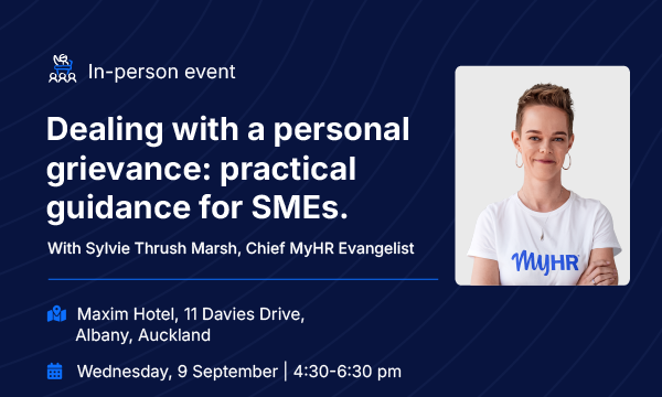Event: Dealing with a Personal Grievance: practical guidance for SMEs | Albany