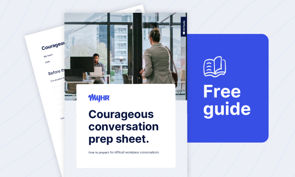 Resource - Courageous conversations prep sheet