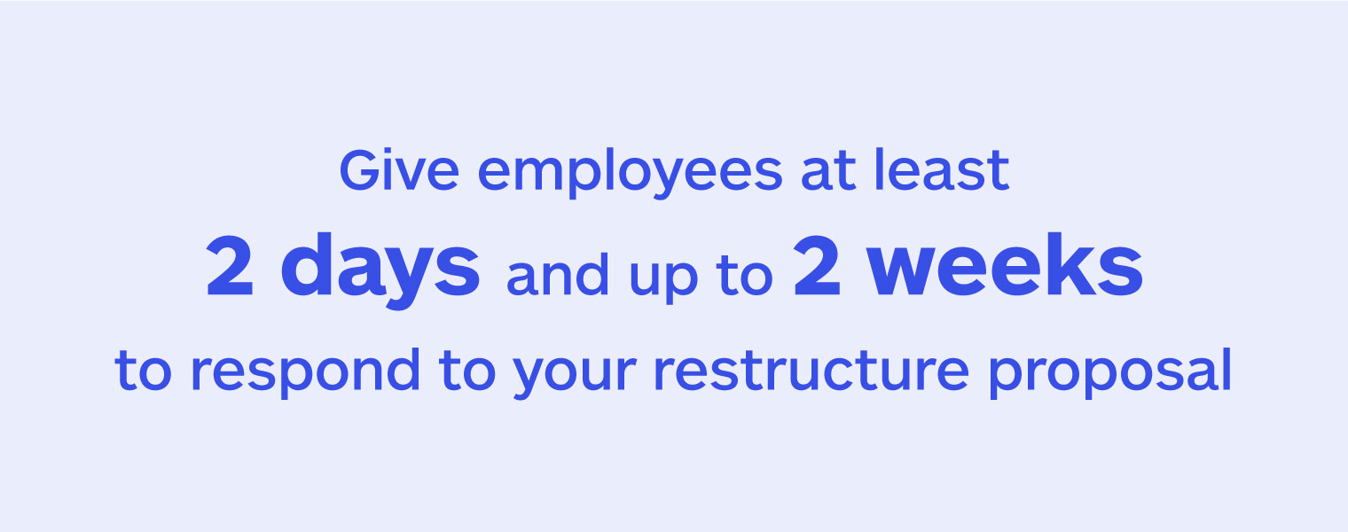 Give employees time to respond