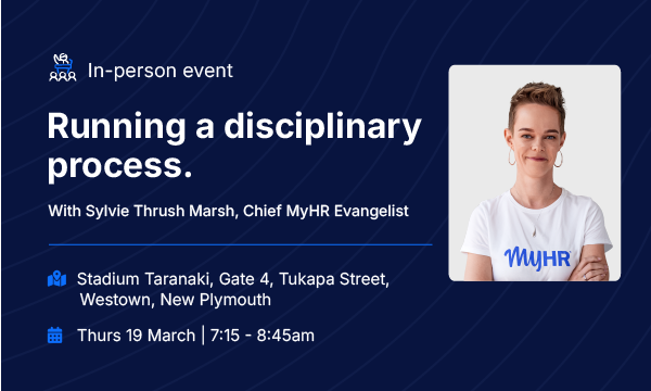 Event: Running a disciplinary process