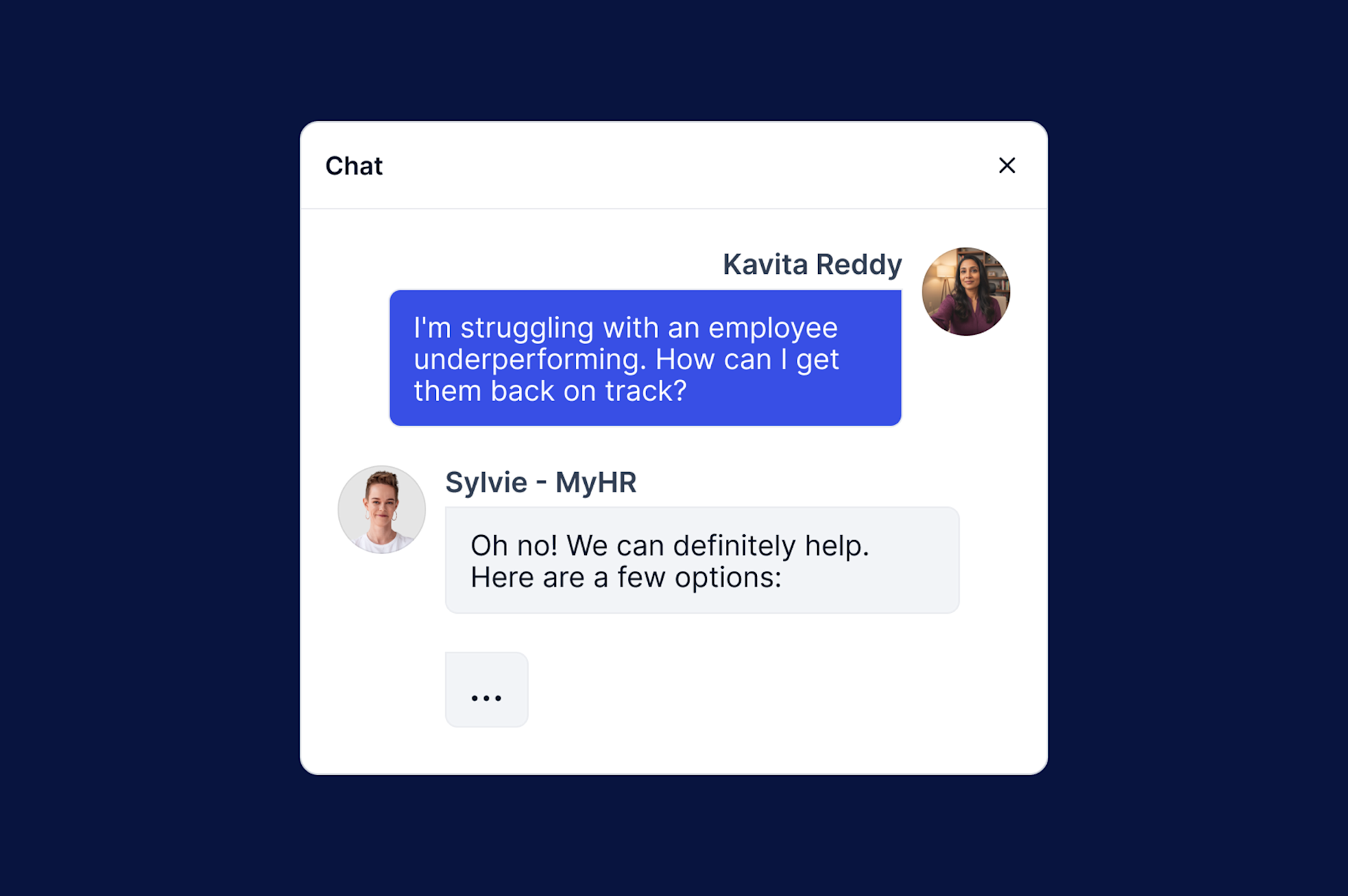 Performance support UI