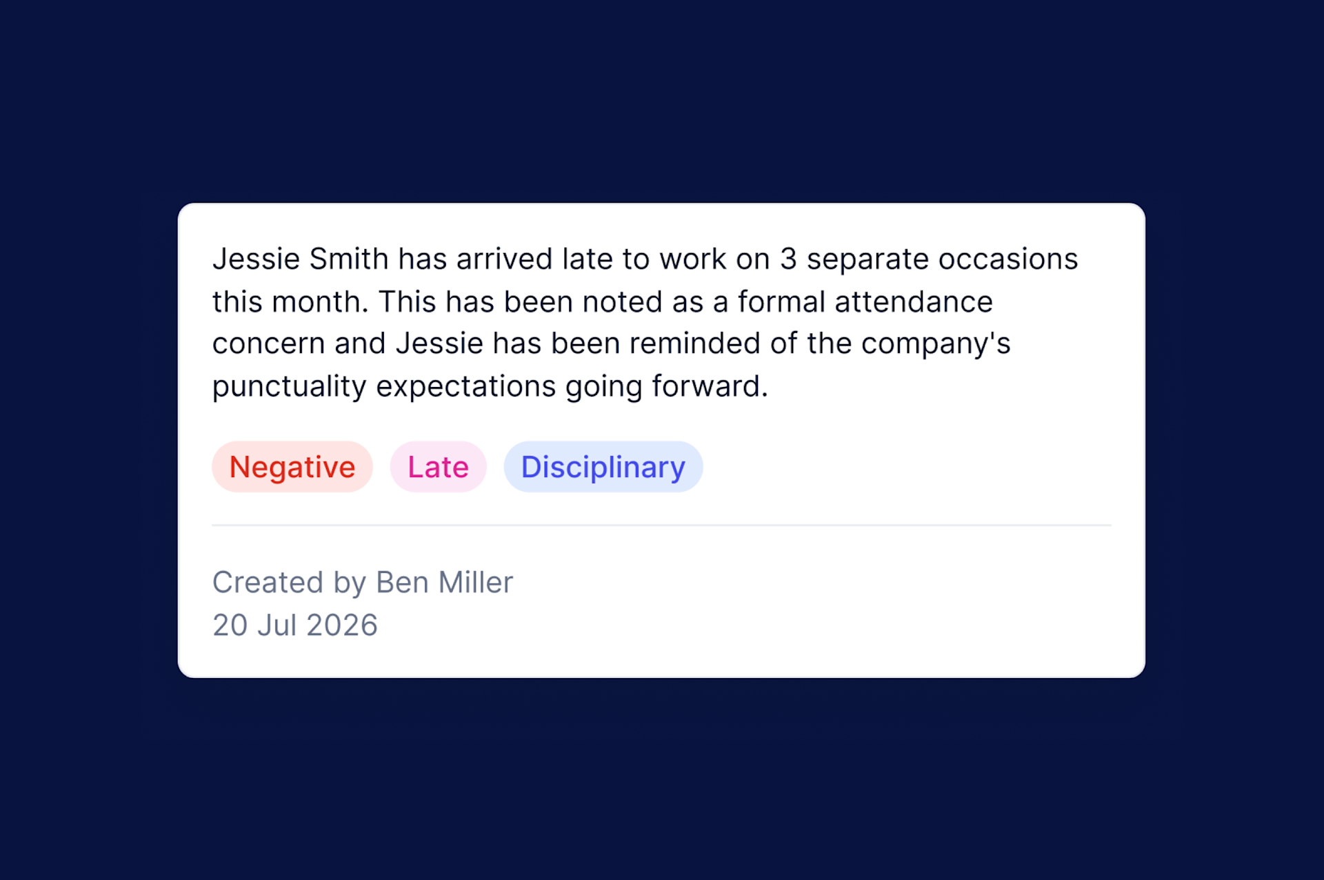Employee engagement UI
