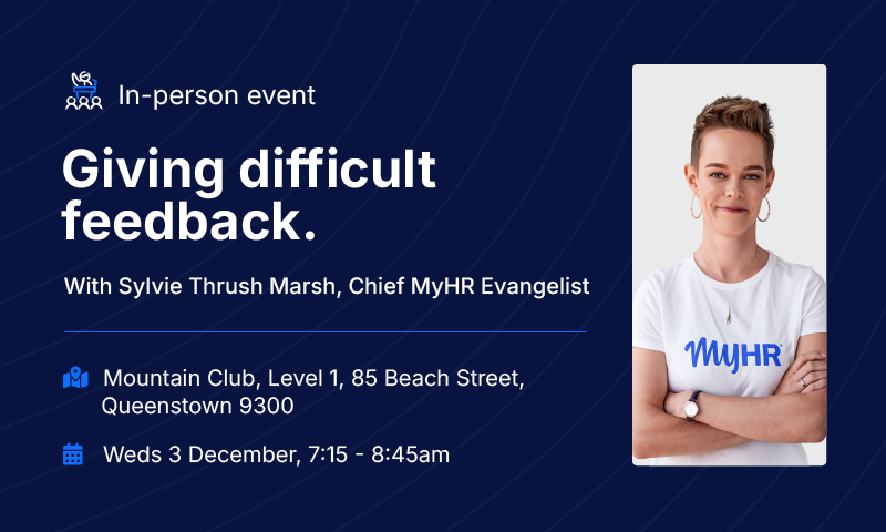 Event: Giving difficult feedback