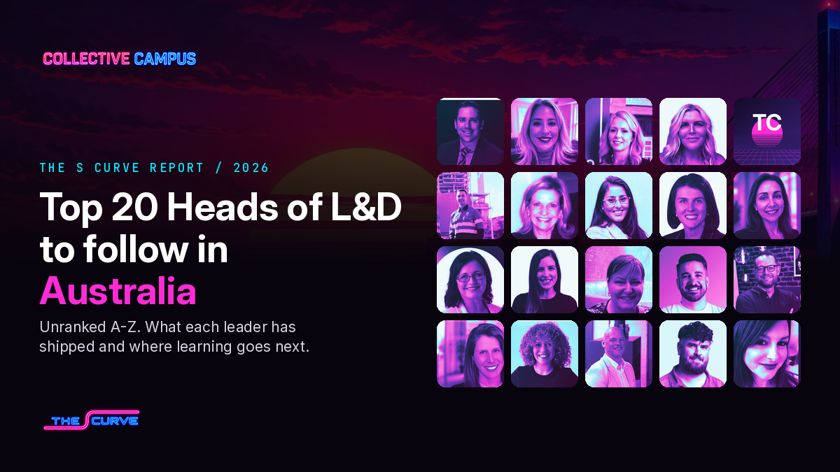 Top 20 Heads of L&D to follow in Australia — cover