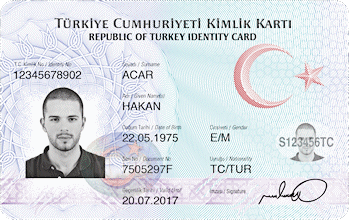 Turkey National ID Card Front